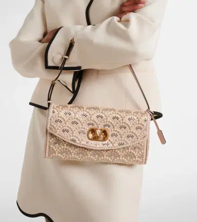 Valentino Garavani DeVain Small embellished satin shoulder bag | Thumbnail 5 Valentino Garavani DeVain Small embellished satin shoulder bag | Thumbnail 5