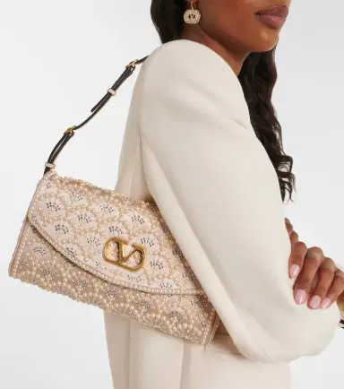 Valentino Garavani DeVain Small embellished satin shoulder bag | Thumbnail 6 Valentino Garavani DeVain Small embellished satin shoulder bag | Thumbnail 6