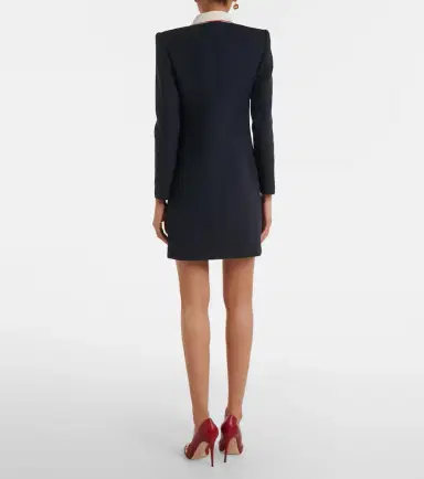 Valentino Crepe Couture tie-neck minidress | Thumbnail 5 Valentino Crepe Couture tie-neck minidress | Thumbnail 5