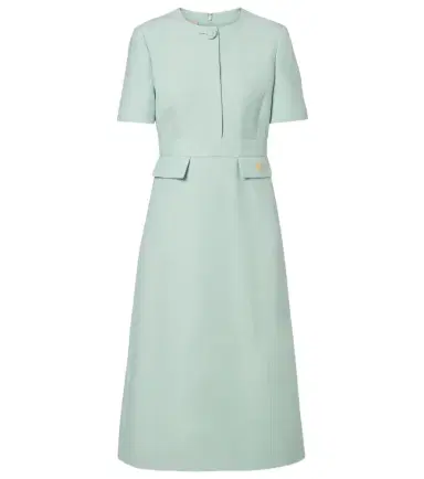 Valentino Crepe Couture VGold midi dress | Thumbnail 1 Valentino Crepe Couture VGold midi dress | Thumbnail 1