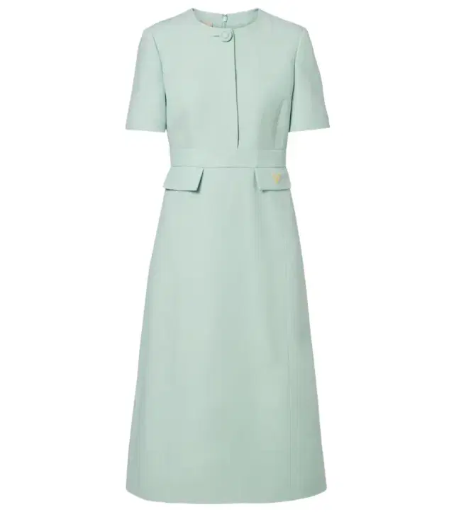 Valentino Crepe Couture VGold midi dress