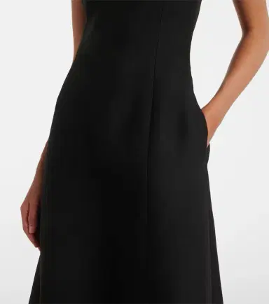 Valentino Crepe Couture lace-trimmed midi dress | Thumbnail 2 Valentino Crepe Couture lace-trimmed midi dress | Thumbnail 2
