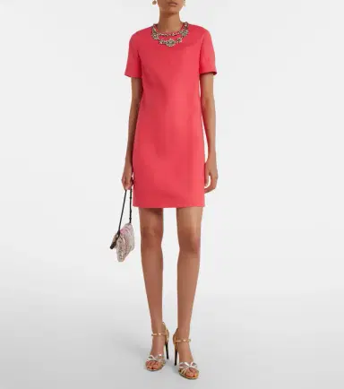 Valentino Crepe Couture embellished minidress | Thumbnail 4 Valentino Crepe Couture embellished minidress | Thumbnail 4