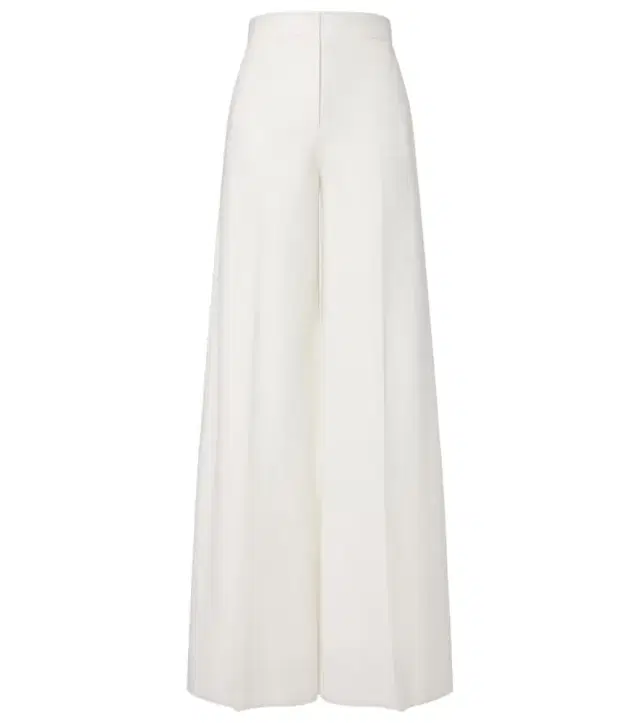 Max Mara Cotton piqué wide-leg pants