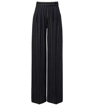 Max Mara Pinstripe pleated wide-leg pants | Thumbnail 1 Max Mara Pinstripe pleated wide-leg pants | Thumbnail 1