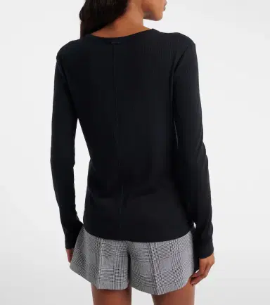Max Mara Ribbed-knit T-shirt | Thumbnail 4 Max Mara Ribbed-knit T-shirt | Thumbnail 4