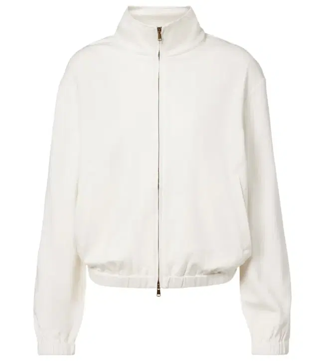 Cotton and silk-blend sweatshirt