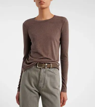 Max Mara Ribbed-knit T-shirt | Thumbnail 2 Max Mara Ribbed-knit T-shirt | Thumbnail 2