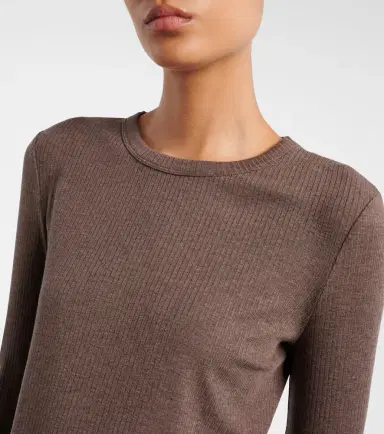 Max Mara Ribbed-knit T-shirt | Thumbnail 7 Max Mara Ribbed-knit T-shirt | Thumbnail 7