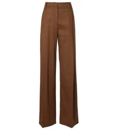 Oscar de la Renta Wool wide-leg pants | Thumbnail 1 Oscar de la Renta Wool wide-leg pants | Thumbnail 1