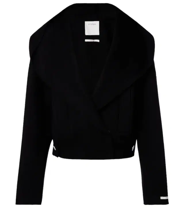 Sportmax Double-breasted wool jacket
