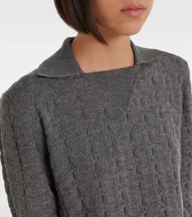 Etro Cable-knit wool polo sweater | Thumbnail 2