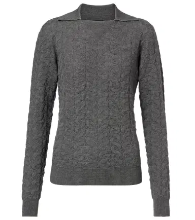 Etro Cable-knit wool polo sweater | Thumbnail 1