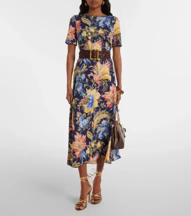 Etro Floral midi dress | Thumbnail 4 Etro Floral midi dress | Thumbnail 4