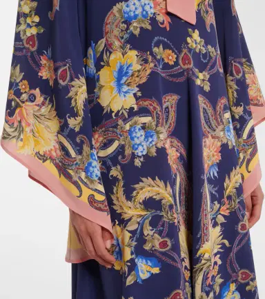 Etro Paisley tie-neck silk maxi dress | Thumbnail 2