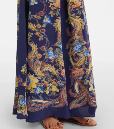 Etro Paisley tie-neck silk maxi dress | Thumbnail 5