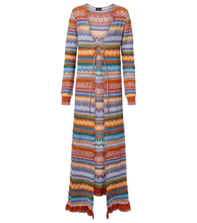 Etro Crochet striped cotton cardigan | Thumbnail 1