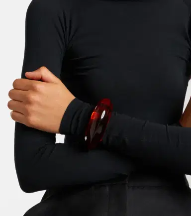 Alaïa Alaïa Leopard-print cuff bracelet | Thumbnail 4