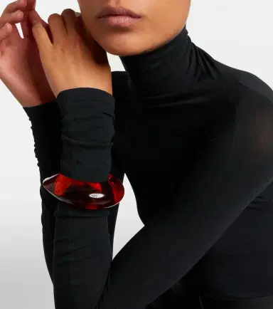 Alaïa Alaïa Leopard-print cuff bracelet | Thumbnail 5