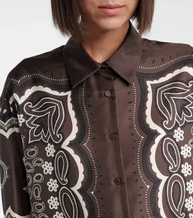 Nili Lotan Alfie printed silk twill shirt | Thumbnail 3 Nili Lotan Alfie printed silk twill shirt | Thumbnail 3