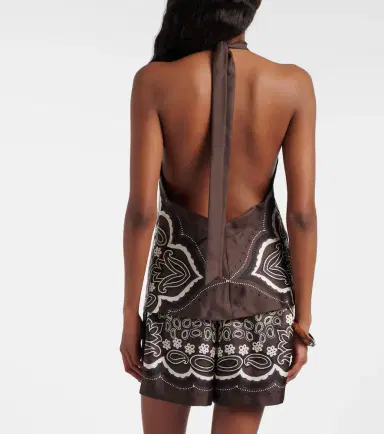 Nili Lotan Solal printed halterneck silk top | Thumbnail 2 Nili Lotan Solal printed halterneck silk top | Thumbnail 2