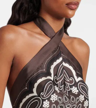 Nili Lotan Solal printed halterneck silk top | Thumbnail 5 Nili Lotan Solal printed halterneck silk top | Thumbnail 5