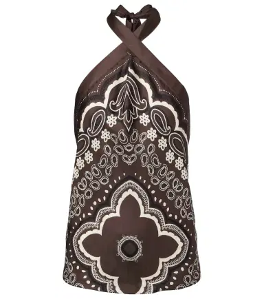 Nili Lotan Solal printed halterneck silk top | Thumbnail 1 Nili Lotan Solal printed halterneck silk top | Thumbnail 1