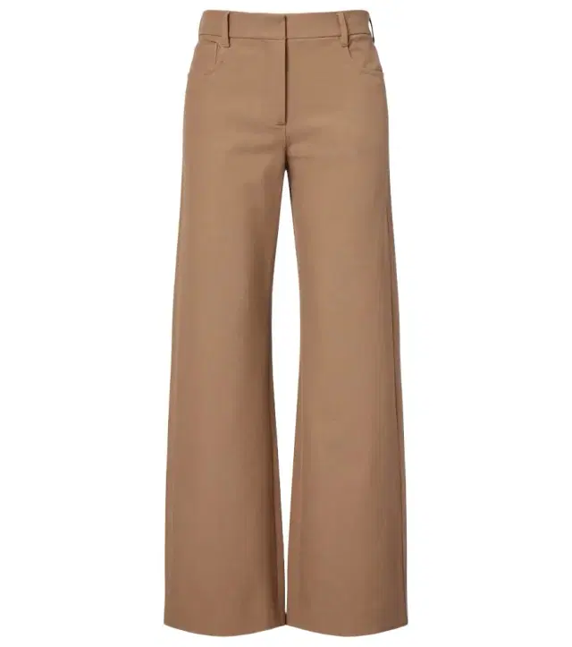 'S Max Mara Cotton-blend wide-leg pants