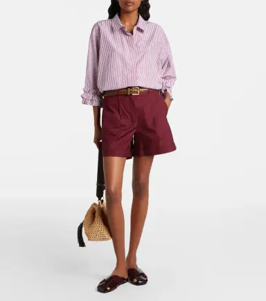 'S Max Mara Cotton poplin shorts | Thumbnail 2 'S Max Mara Cotton poplin shorts | Thumbnail 2