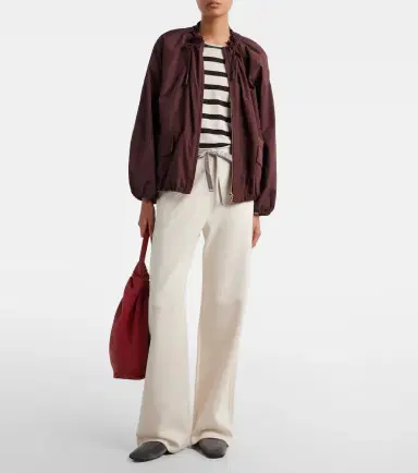 'S Max Mara 'S Max Mara Cotton-blend jersey wide-leg sweatpants | Thumbnail 3