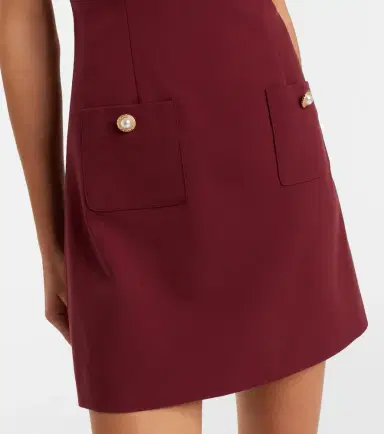 Self-Portrait Lace-trimmed crêpe minidress | Thumbnail 2 Self-Portrait Lace-trimmed crêpe minidress | Thumbnail 2
