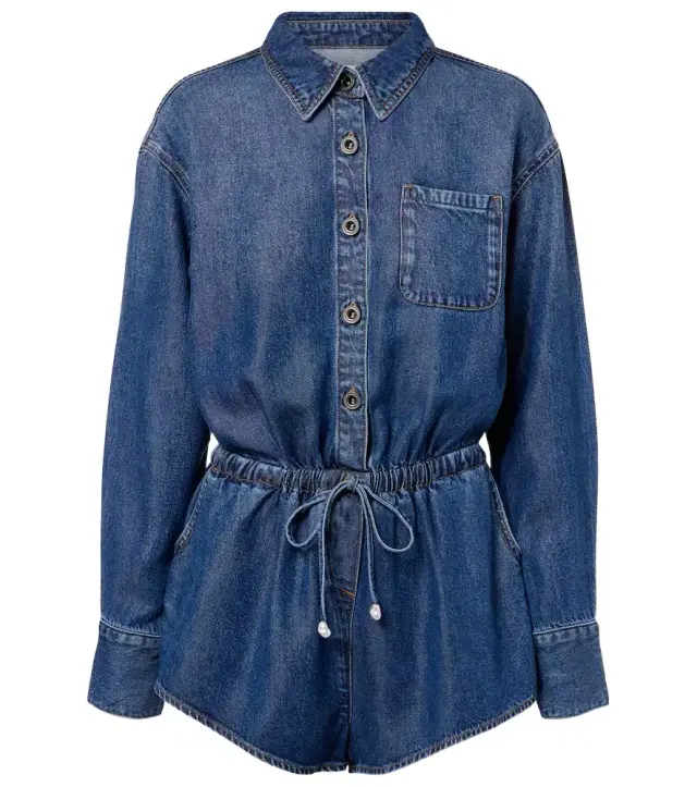 Denim romper