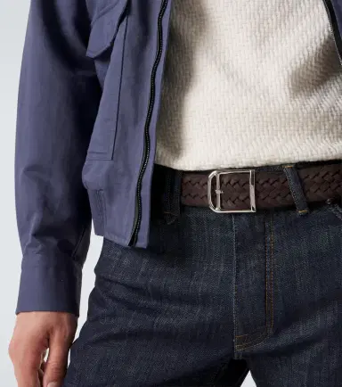 Brioni Braided suede belt | Thumbnail 4