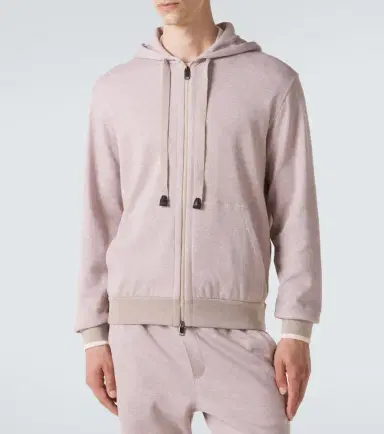 Brioni Cotton-blend zip-up hoodie | Thumbnail 2 Brioni Cotton-blend zip-up hoodie | Thumbnail 2