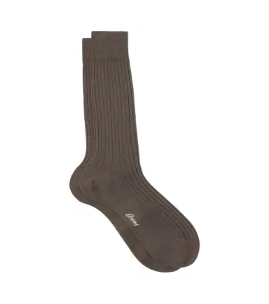 Brioni Ribbed-knit cotton socks | Thumbnail 1 Brioni Ribbed-knit cotton socks | Thumbnail 1