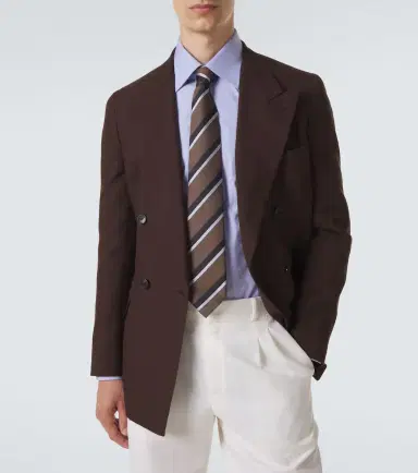 Brioni Striped silk jacquard tie | Thumbnail 2 Brioni Striped silk jacquard tie | Thumbnail 2