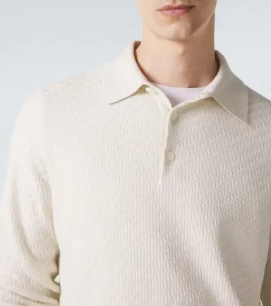 Brioni Cotton, silk, and cashmere polo sweater | Thumbnail 5