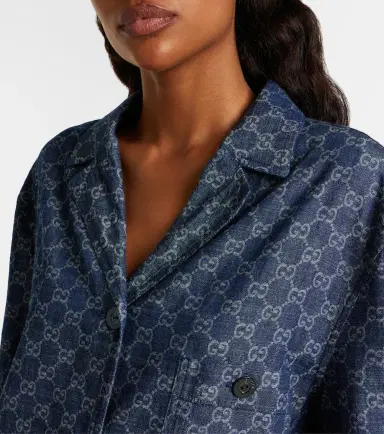 Gucci GG jacquard denim shirt | Thumbnail 4