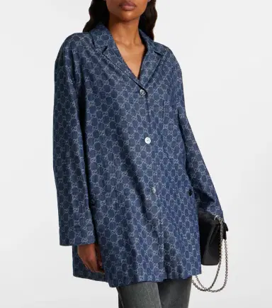Gucci GG jacquard denim shirt | Thumbnail 5