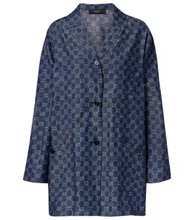 Gucci GG jacquard denim shirt | Thumbnail 1