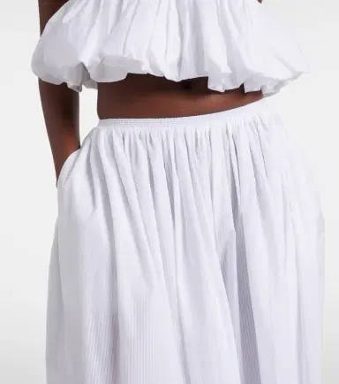 Alaïa Alaïa Striped cotton poplin balloon pants | Thumbnail 3