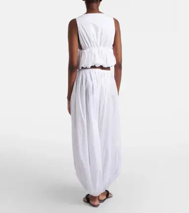 Alaïa Alaïa Striped cotton poplin balloon pants | Thumbnail 5