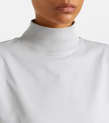Alaia Alaïa Cropped cotton jersey T-shirt | Thumbnail 4