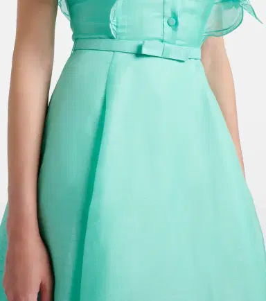 Leo Lin Elsie tie-neck linen and silk maxi dress | Thumbnail 3