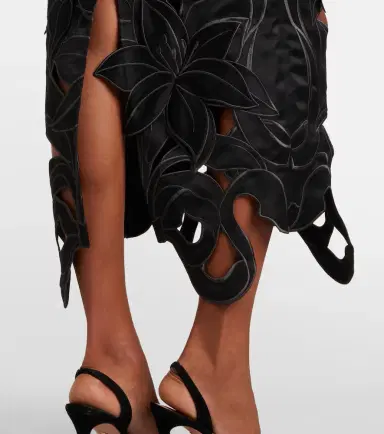 Leo Lin Rayna floral-appliqué bustier gown | Thumbnail 2