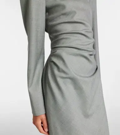 Magda Butrym Wool tie-detail midi dress | Thumbnail 4