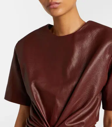 Magda Butrym Cropped leather top | Thumbnail 2 Magda Butrym Cropped leather top | Thumbnail 2
