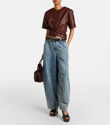 Magda Butrym Cropped leather top | Thumbnail 5 Magda Butrym Cropped leather top | Thumbnail 5