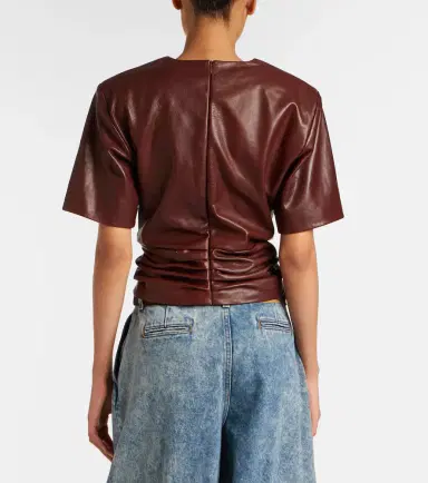 Magda Butrym Cropped leather top | Thumbnail 6 Magda Butrym Cropped leather top | Thumbnail 6