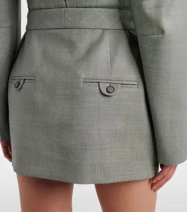 Magda Butrym Pleated wool miniskirt | Thumbnail 2 Magda Butrym Pleated wool miniskirt | Thumbnail 2